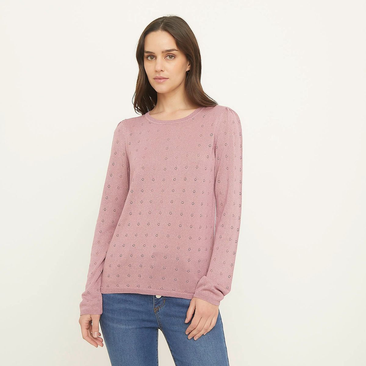 ELLE - Polera Manga Larga Mujer Elle