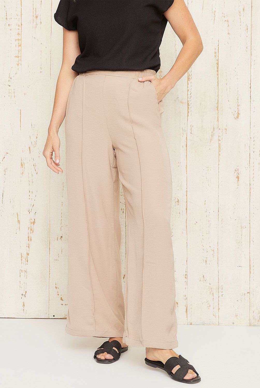 S COCCI - Pantalón S.Cocci Wide Leg Tiro Alto Mujer