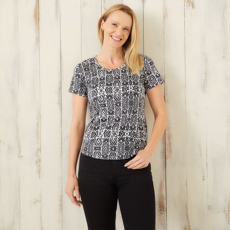 S COCCI - Polera Manga Corta Mujer Estampada Cocci