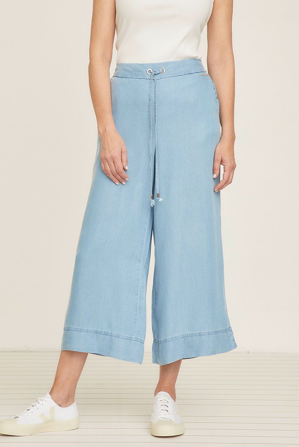 S COCCI - Jeans S Cocci Tiro Medio Palazzo Mujer