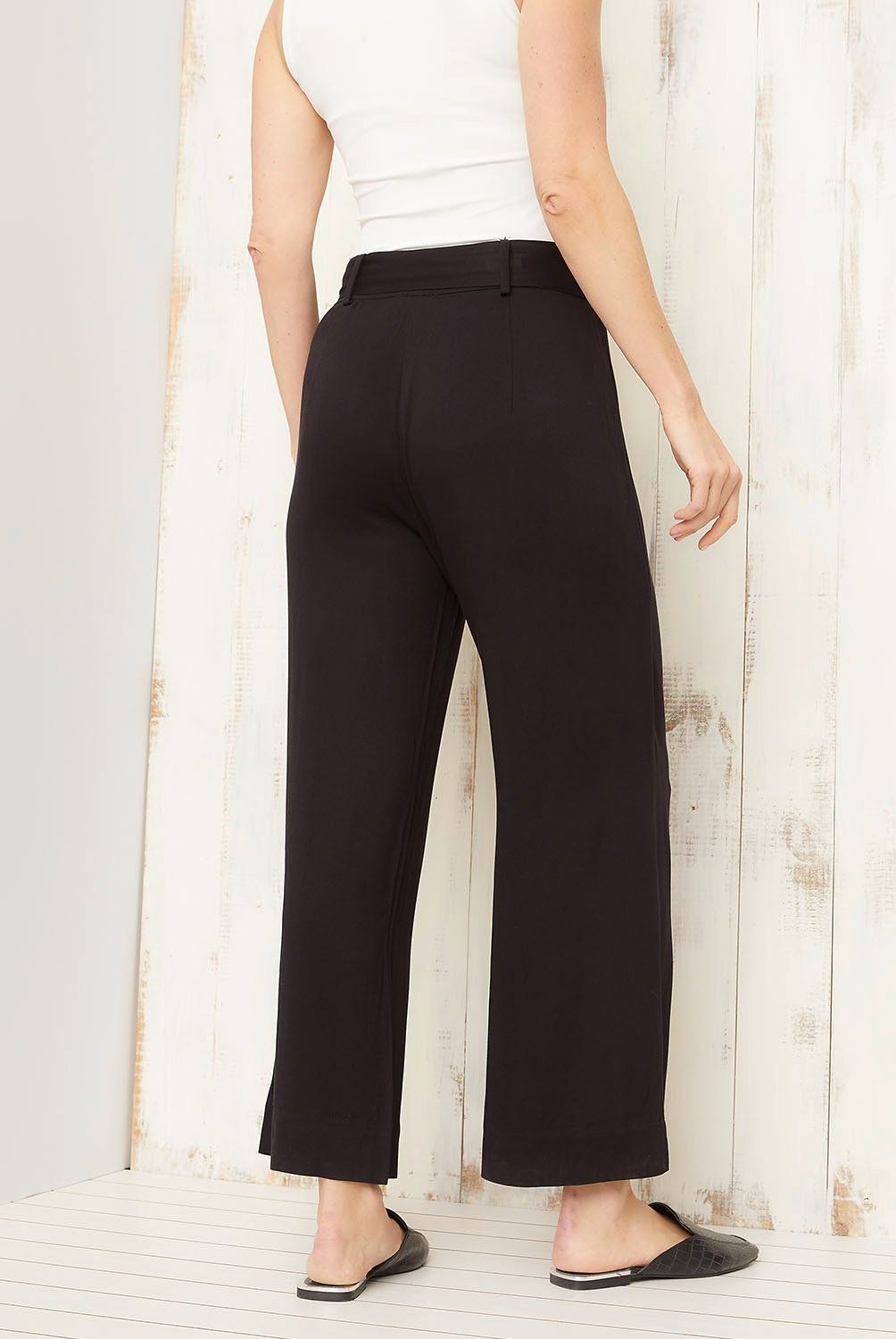 S COCCI - Pantalón Wide Leg Tiro Alto Mujer S Cocci