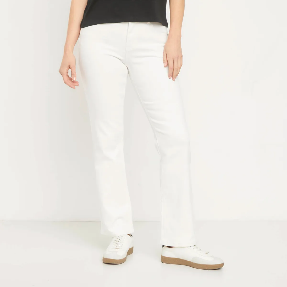 NEWPORT - Jeans Straight Tiro Medio Mujer Newport