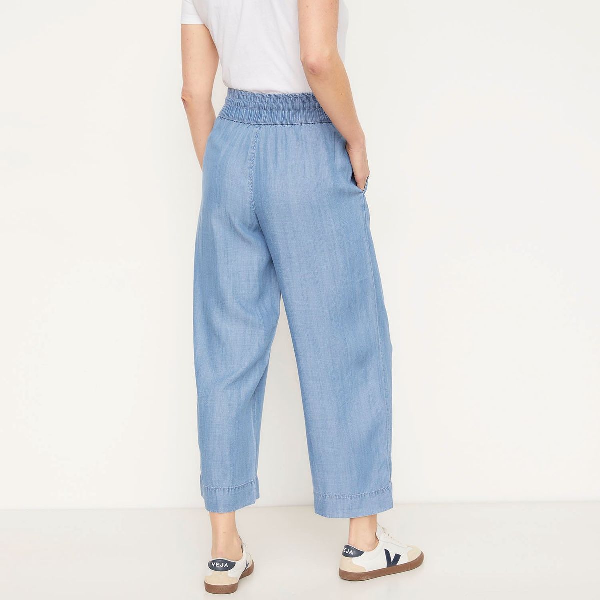 NEWPORT - Pantalón Palazzo Tiro Lyocell Alto Mujer Newport