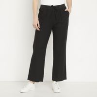 Pantalón Tiro Alto Lino Mujer