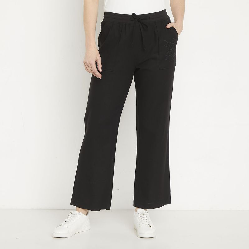 NEWPORT - Pantalón Wide Leg Tiro Alto Mujer Newport