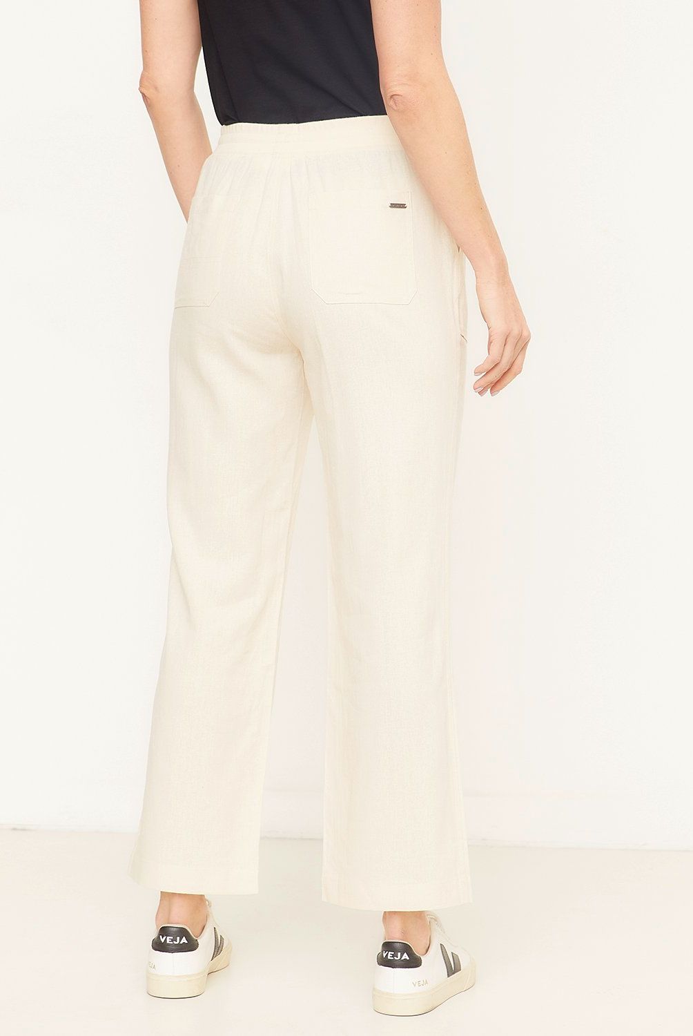NEWPORT - Pantalón Wide Leg Tiro Alto Mujer Newport