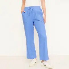NEWPORT - Pantalón Wide Leg Tiro Alto Mujer
