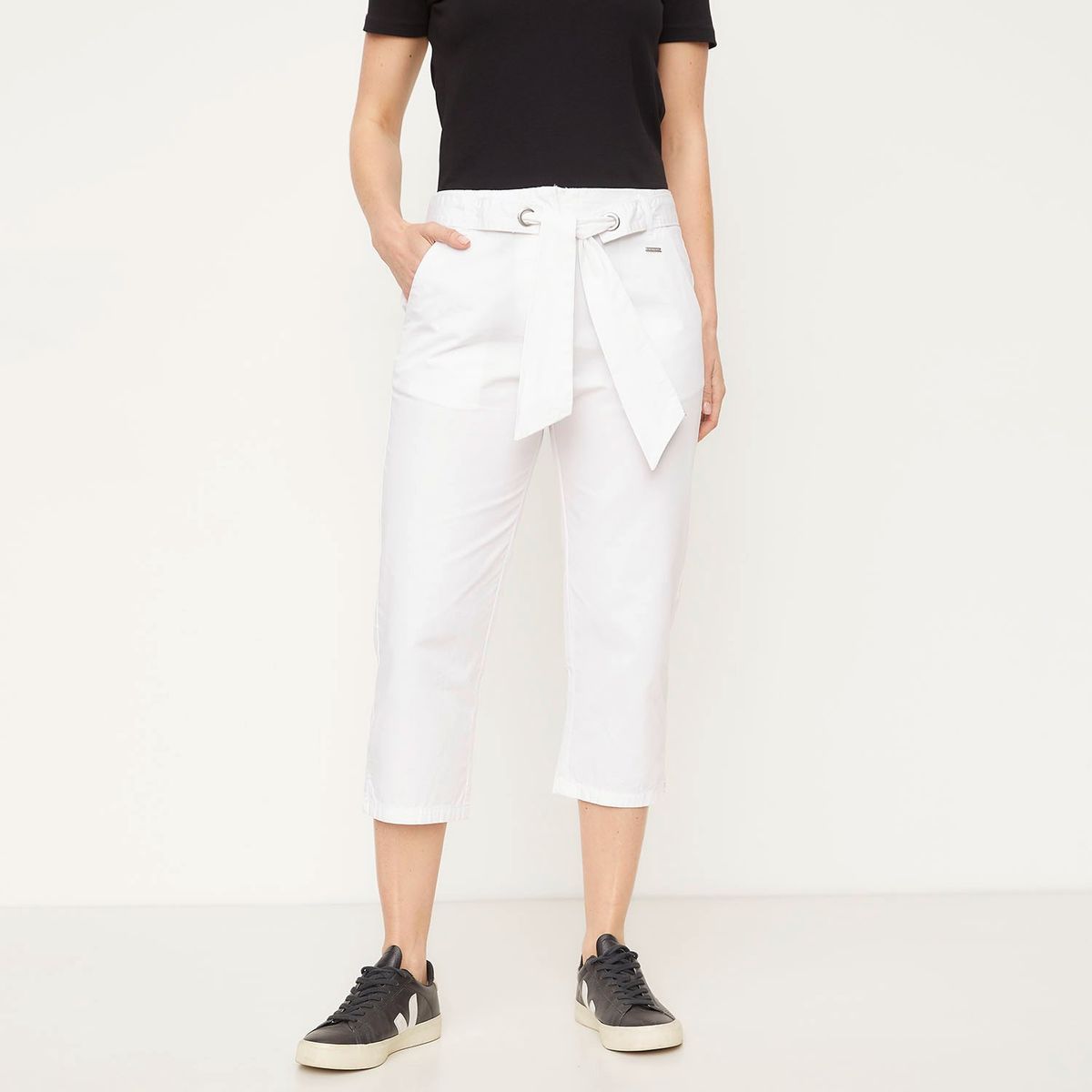 NEWPORT - Pantalón Capri Tiro Medio Newport Mujer