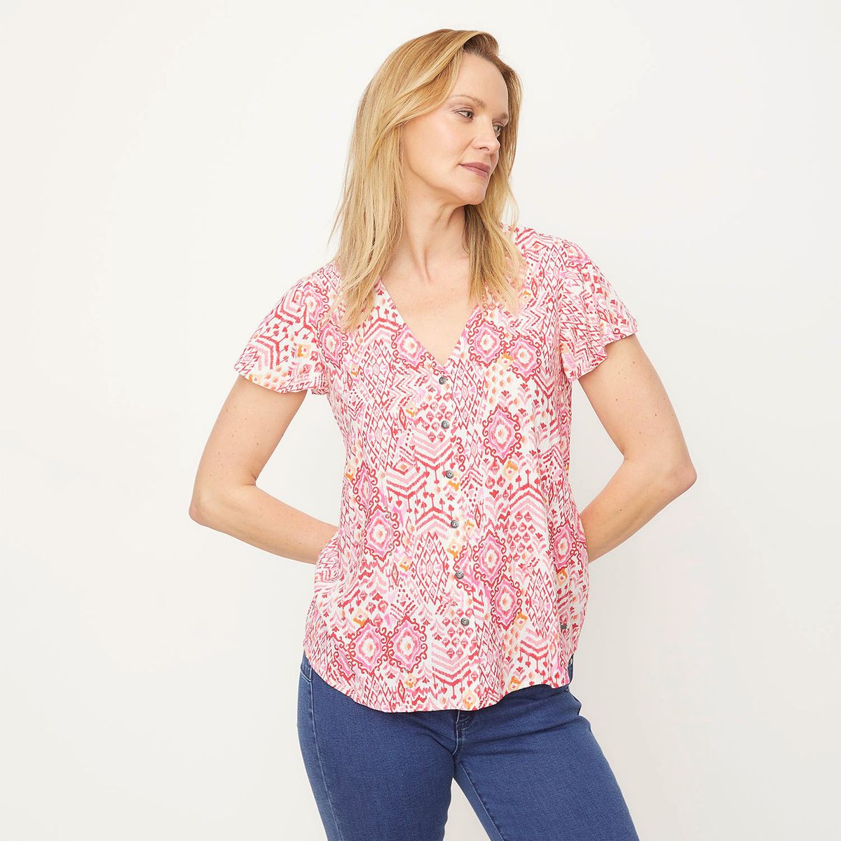 NEWPORT - Blusa Manga Corta Mujer Newport