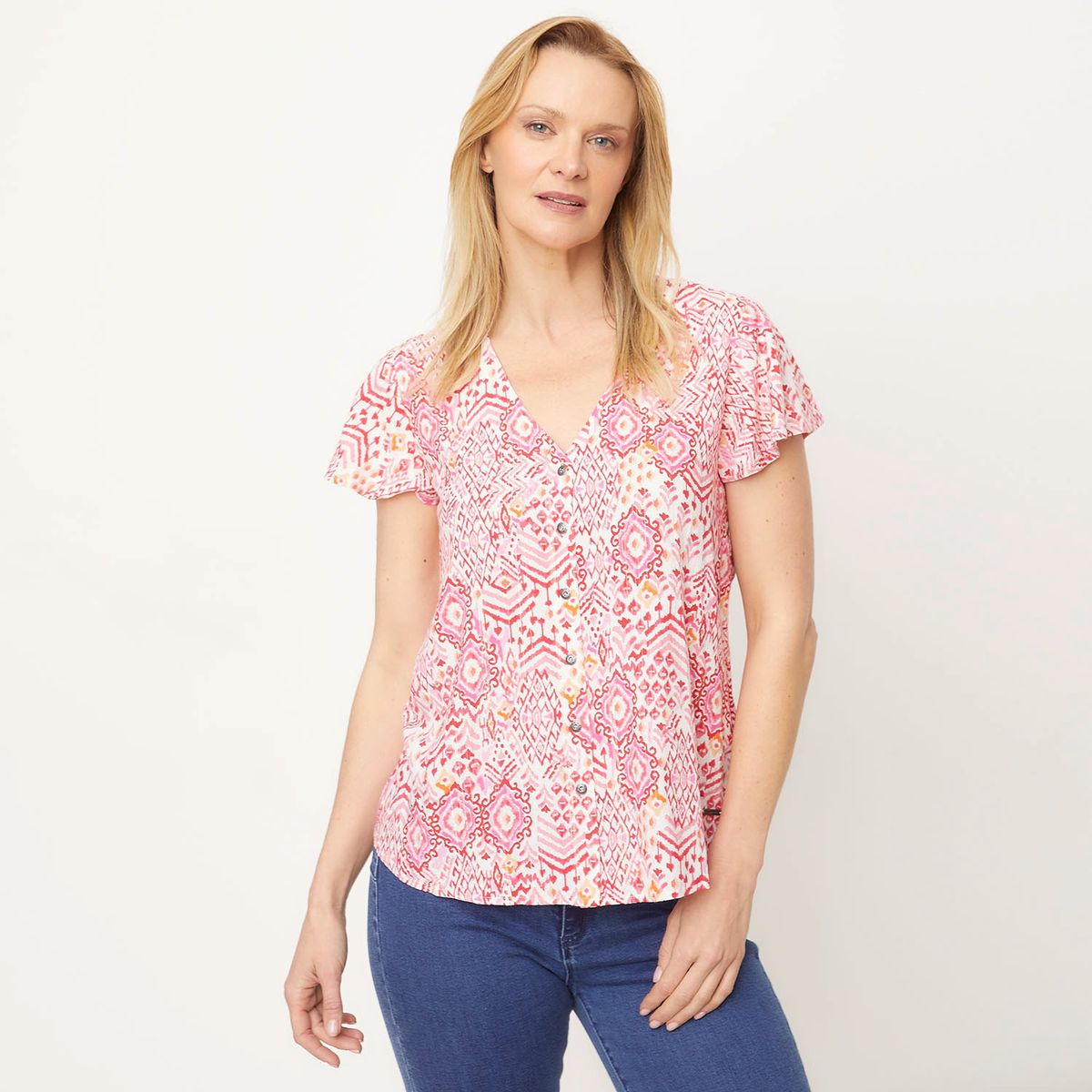 NEWPORT - Blusa Manga Corta Mujer Newport