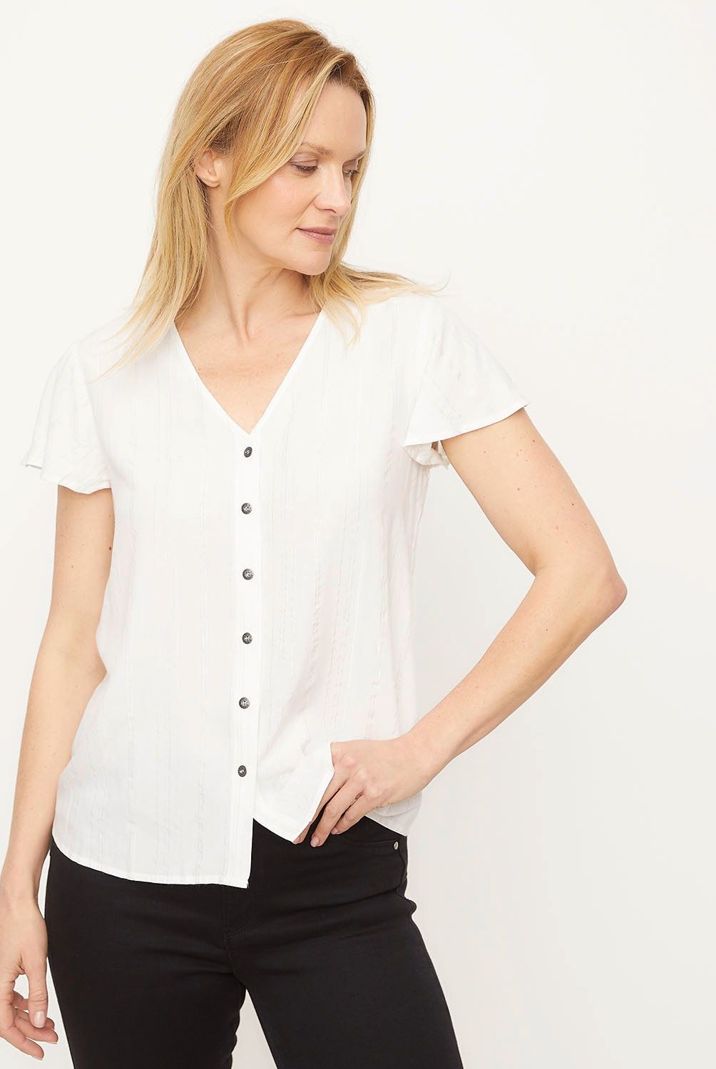 NEWPORT - Blusa Manga Corta Mujer Newport