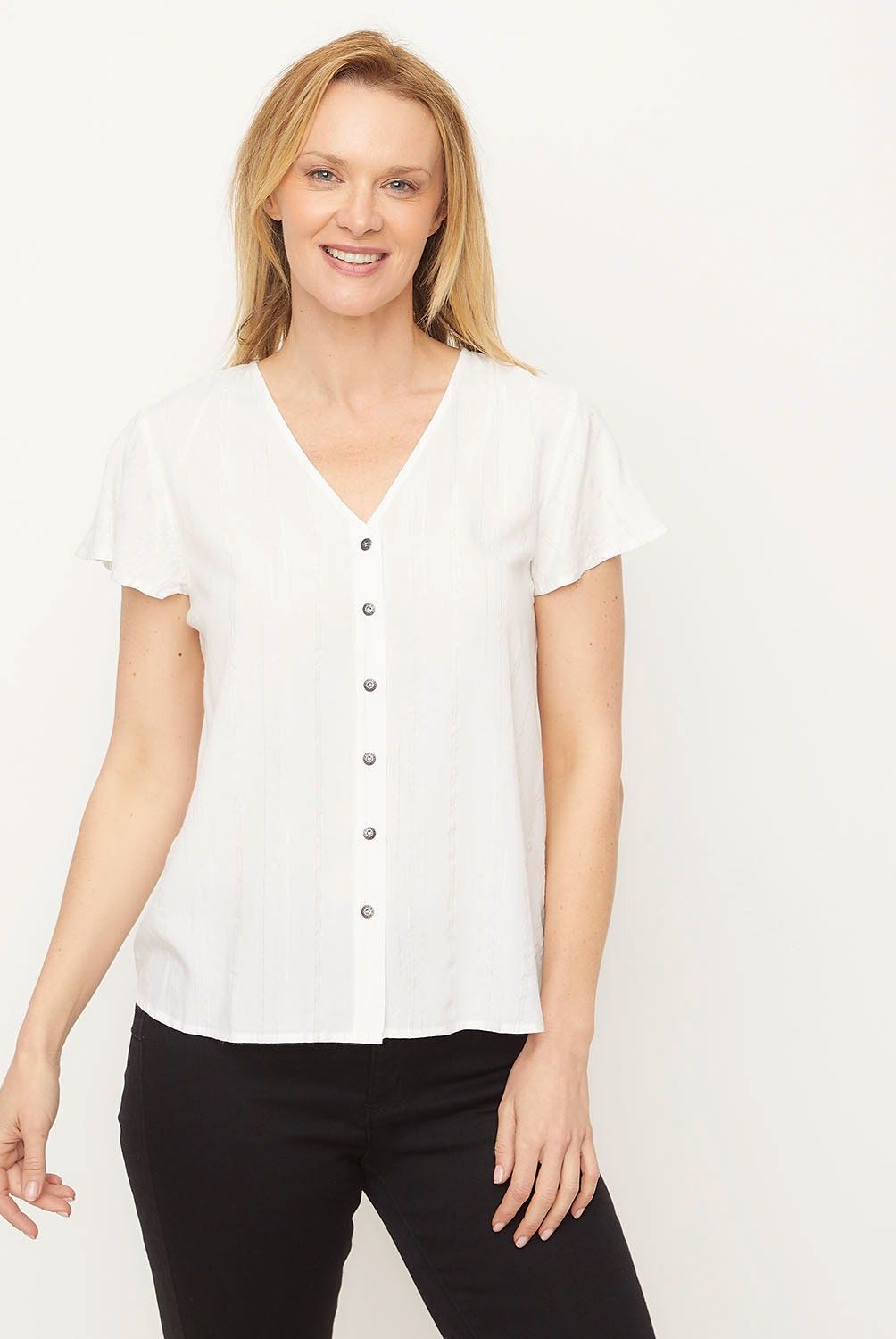NEWPORT - Blusa Manga Corta Mujer Newport