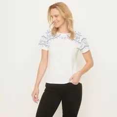 NEWPORT - Polera Manga Corta Mujer