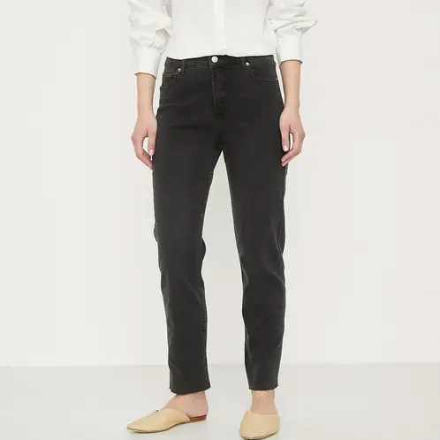 UNIVERSITY CLUB - Jeans Straight Tiro Alto Mujer