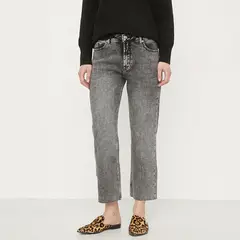 UNIVERSITY CLUB - Jeans Straight Tiro Alto Mujer