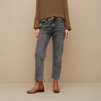 UNIVERSITY CLUB - Jeans Straight Tiro Alto Mujer