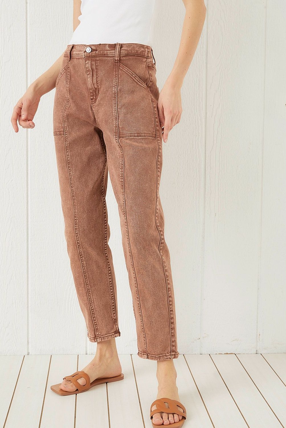 UNIVERSITY CLUB - Jeans Carrot Tiro Alto Mujer University Club