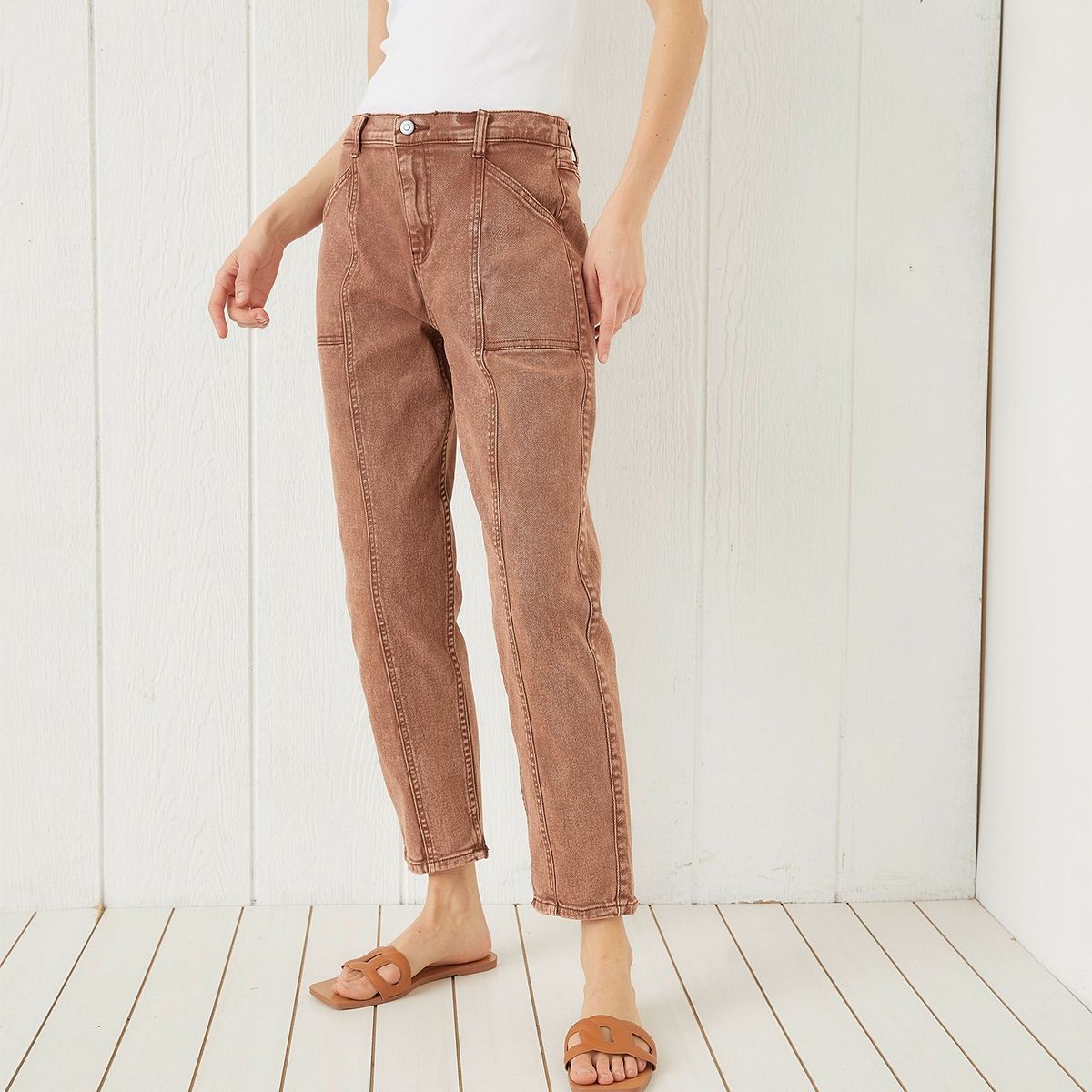 UNIVERSITY CLUB - Jeans Carrot Tiro Alto Mujer University Club