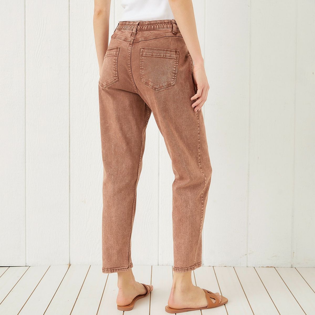 UNIVERSITY CLUB - Jeans Carrot Tiro Alto Mujer University Club