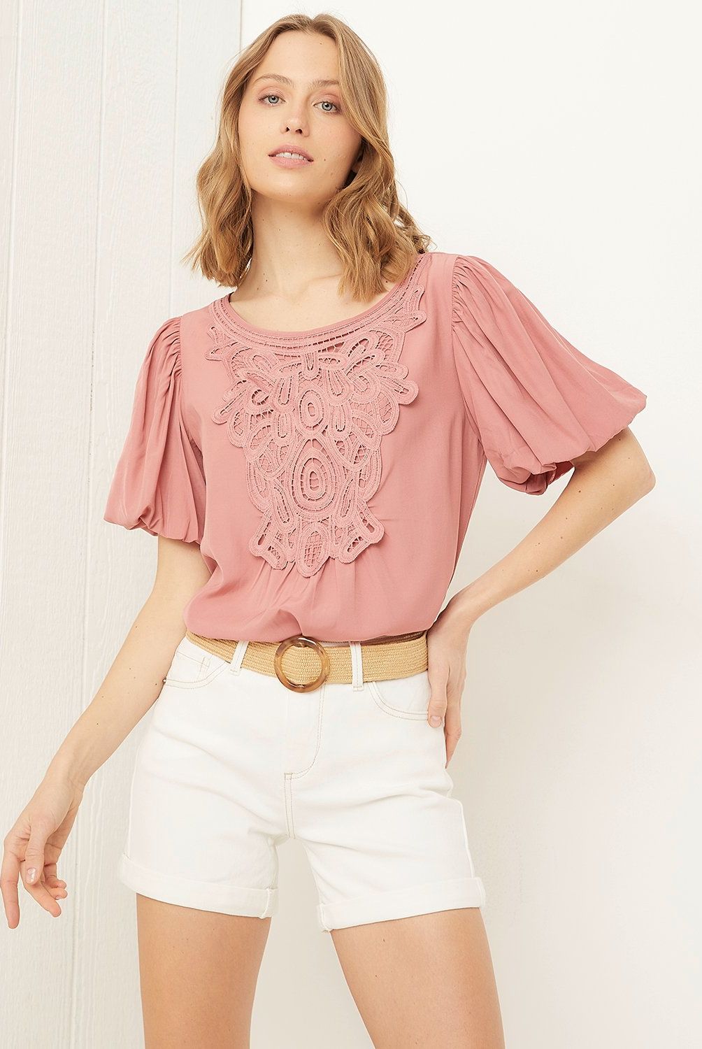 UNIVERSITY CLUB - Blusa Manga Corta Mujer University Club