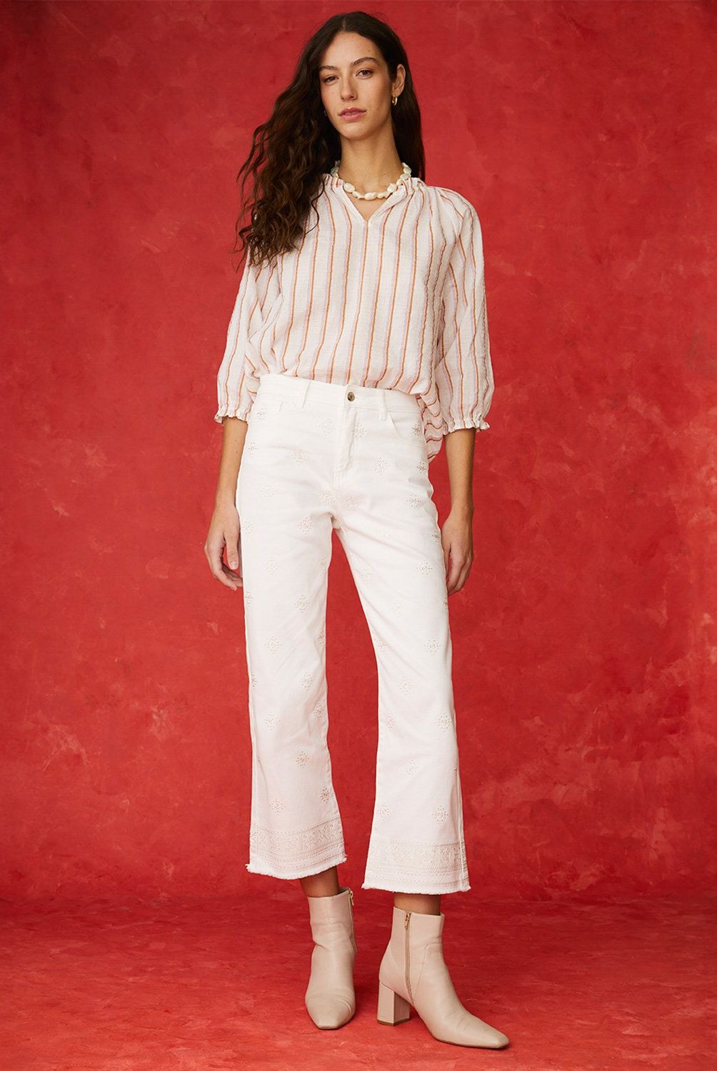 UNIVERSITY CLUB - Jeans Wide Leg Tiro Alto Mujer University Club