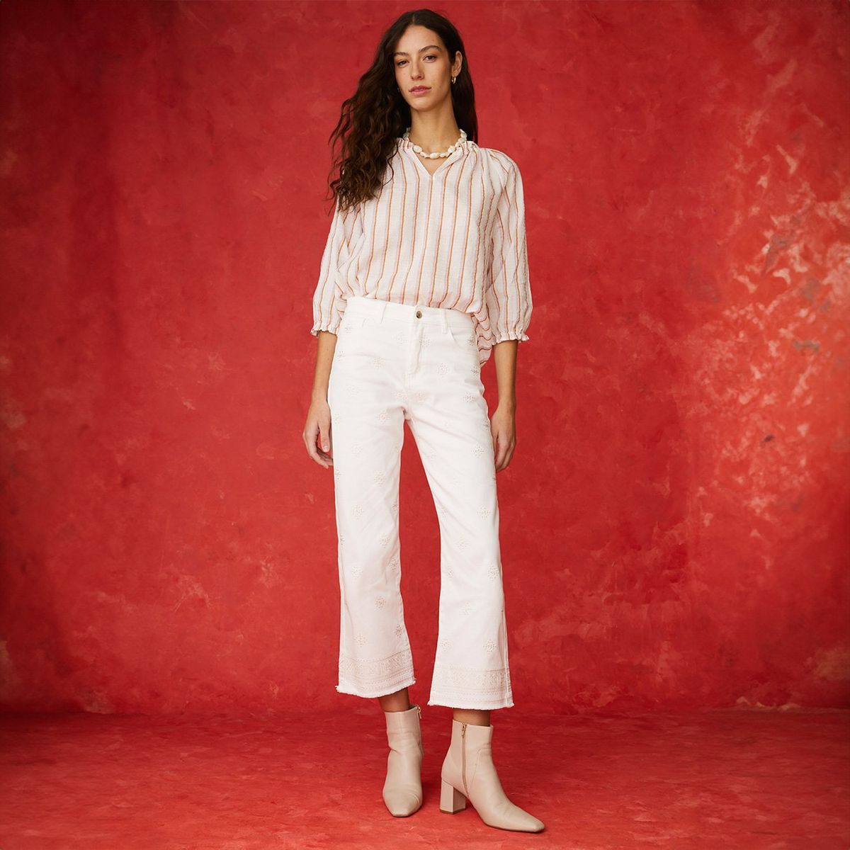 UNIVERSITY CLUB - Jeans Wide Leg Tiro Alto Mujer University Club