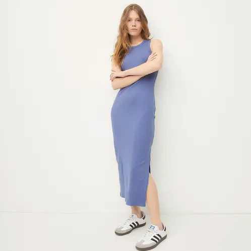 SYBILLA - Vestido Maxi Casual Algodón Mujer