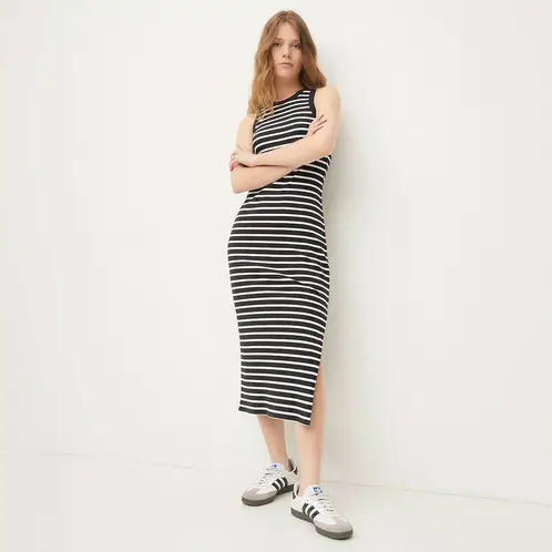 SYBILLA - Vestido Maxi Casual Algodón Mujer