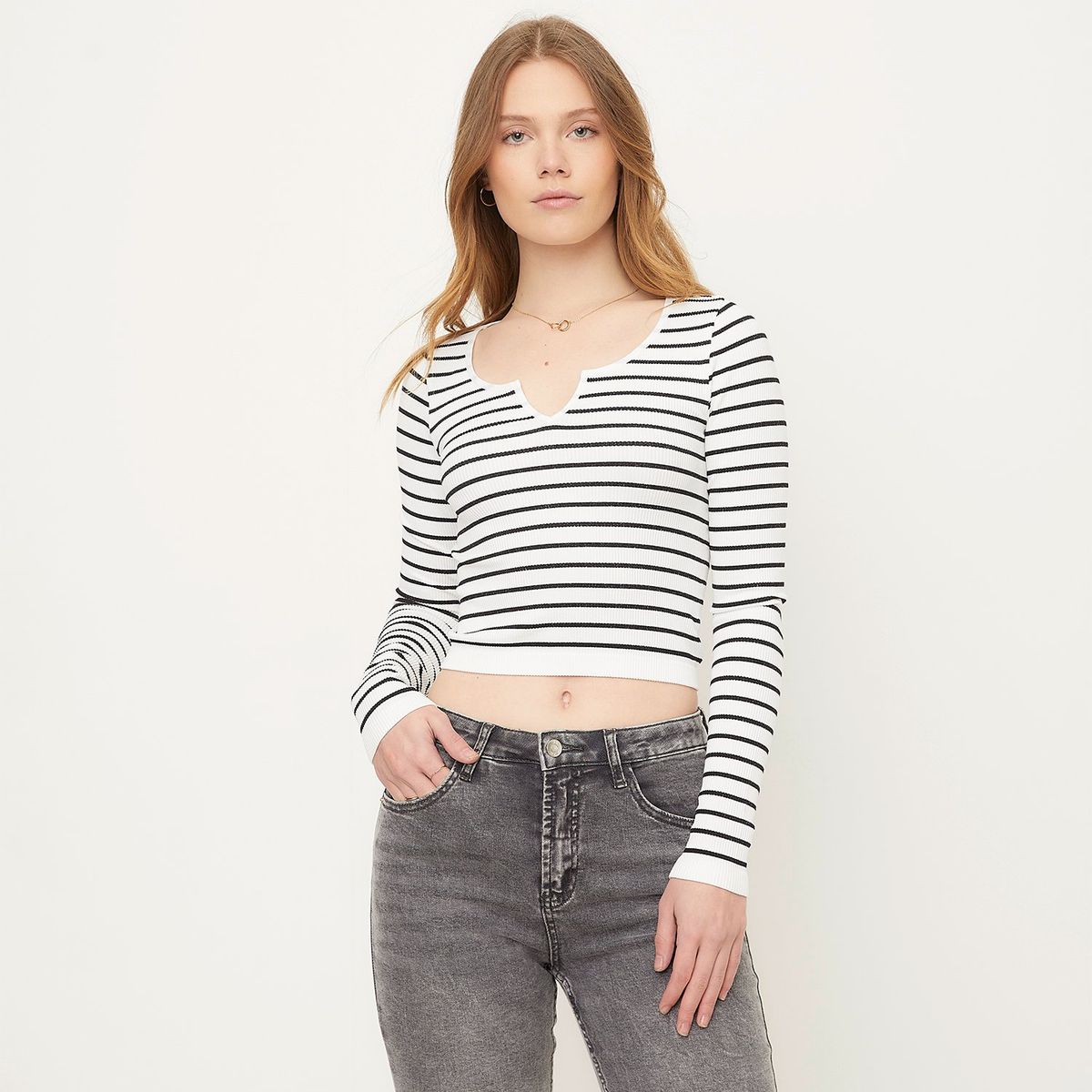 SYBILLA - Polera Casual Mujer Poliamida