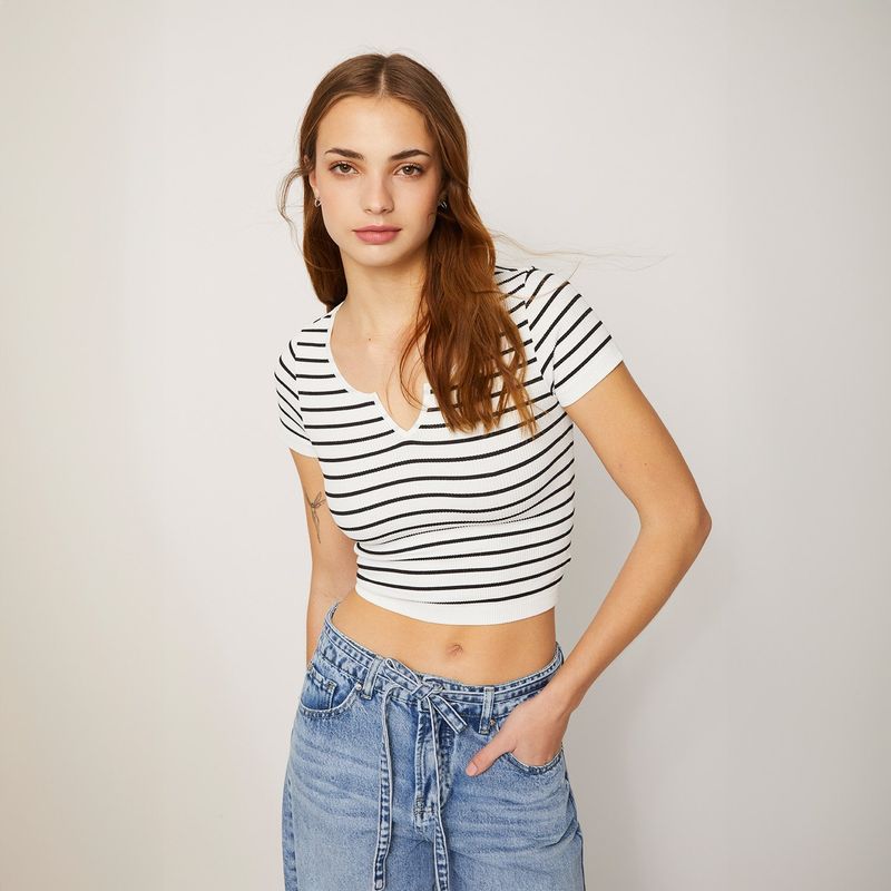 SYBILLA - Polera Manga Corta Mujer Sybilla