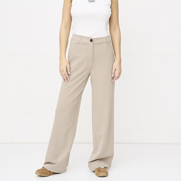 Pantalón Flare Tiro Medio Mujer