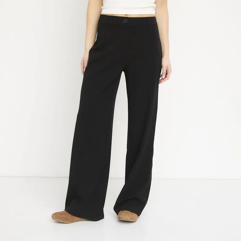 Pantalón Flare Tiro Medio Mujer