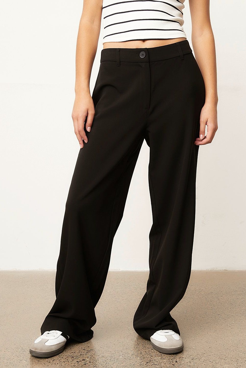 SYBILLA - Pantalón Sybilla Wide Leg Tiro Alto Mujer Casual