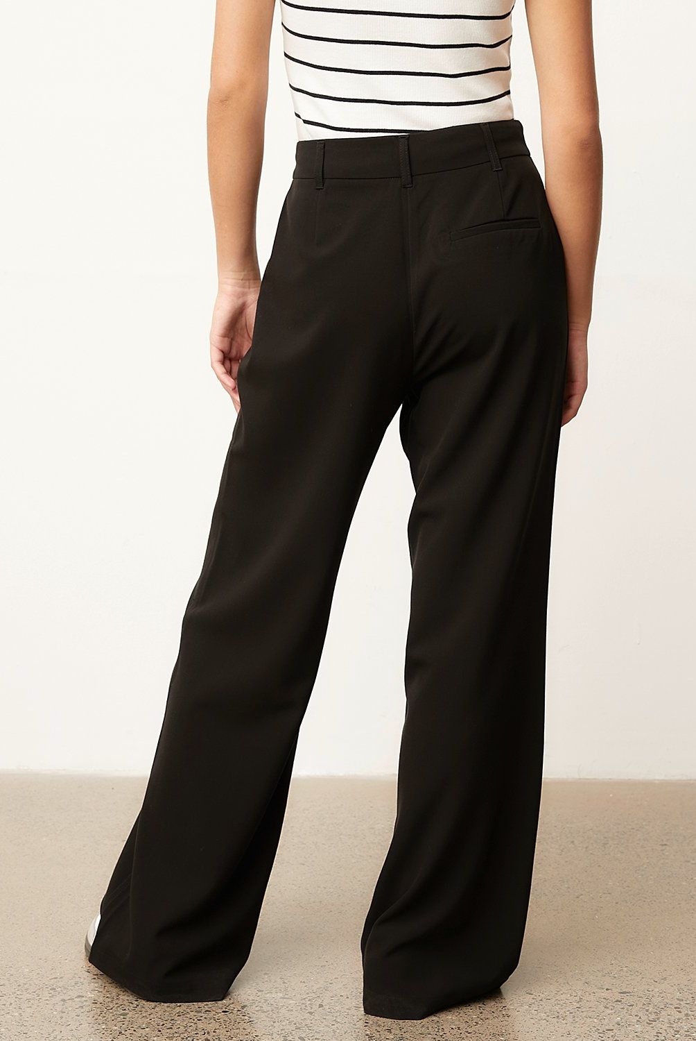 SYBILLA - Pantalón Sybilla Wide Leg Tiro Alto Mujer Casual