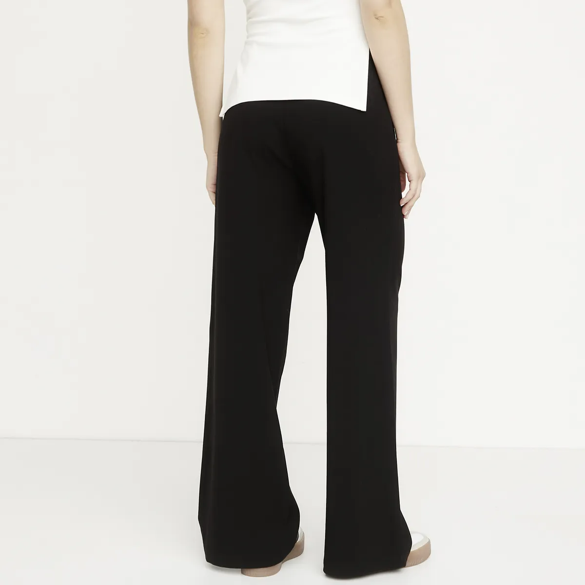 SYBILLA - Pantalón Flare Tiro Medio Mujer Sybilla