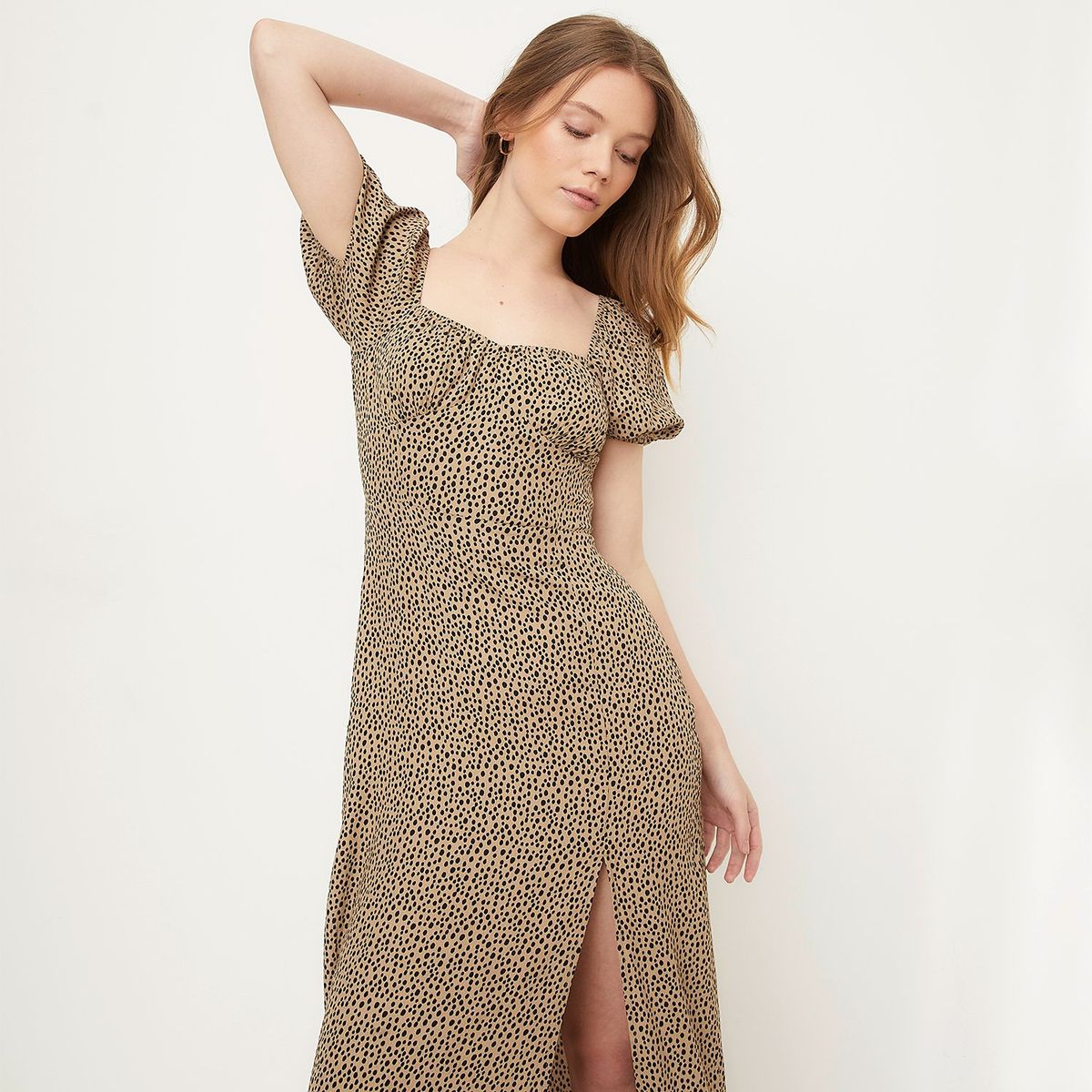 SYBILLA - Vestido Casual Viscosa Midi Mujer