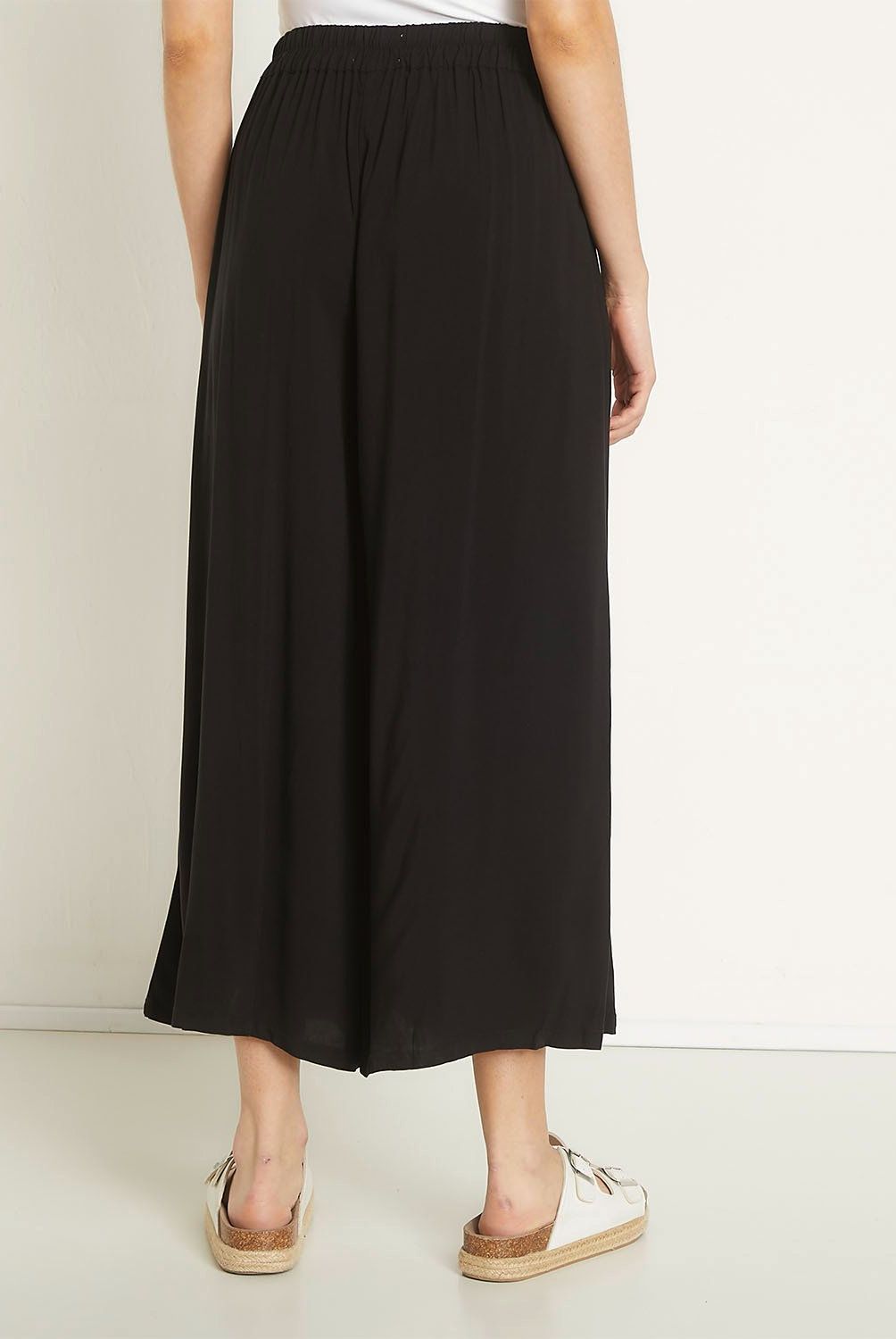 SYBILLA - Pantalón Culotte Sybilla Tiro Alto Estampado y Unicolor