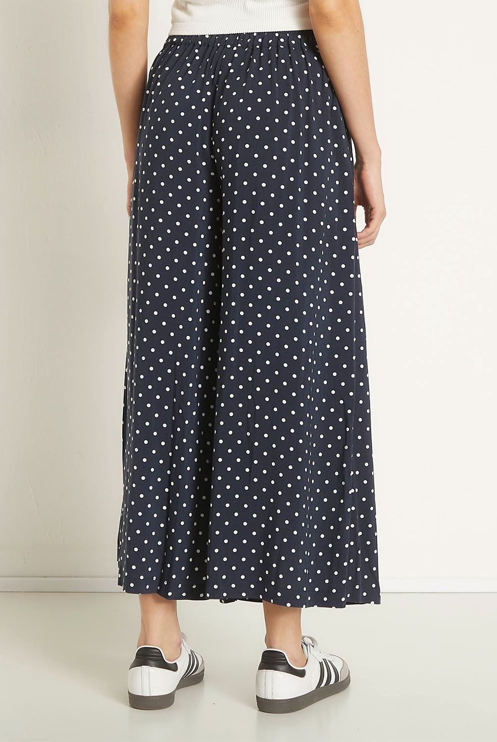SYBILLA - Pantalón Culotte Sybilla Tiro Alto Estampado y Unicolor