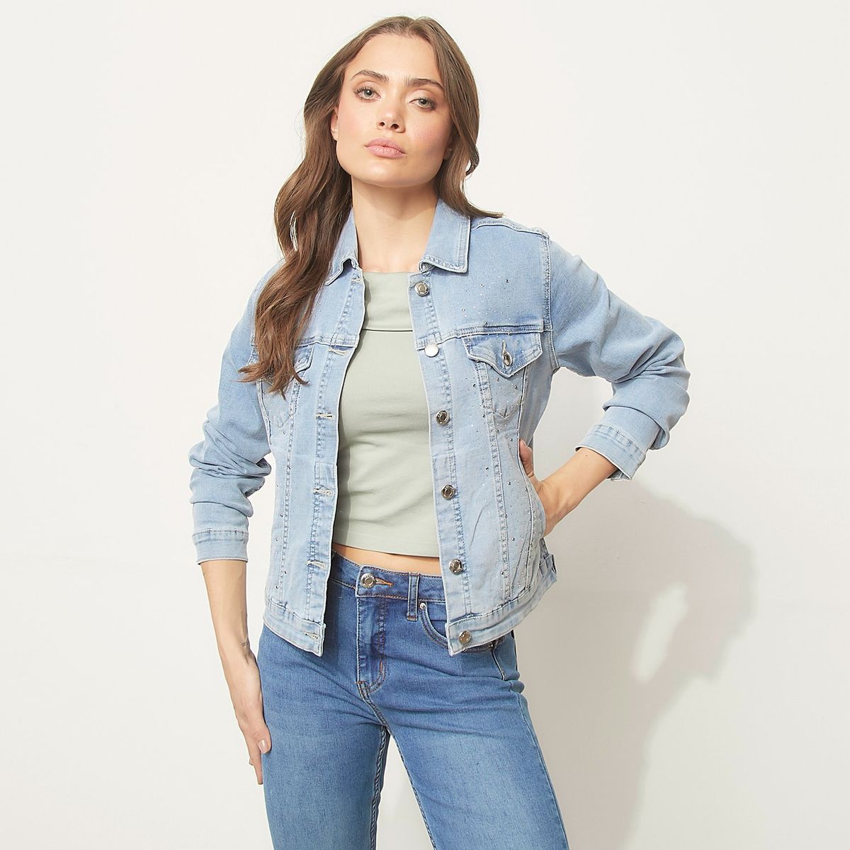MOSSIMO - Chaqueta Denim Mujer Mossimo