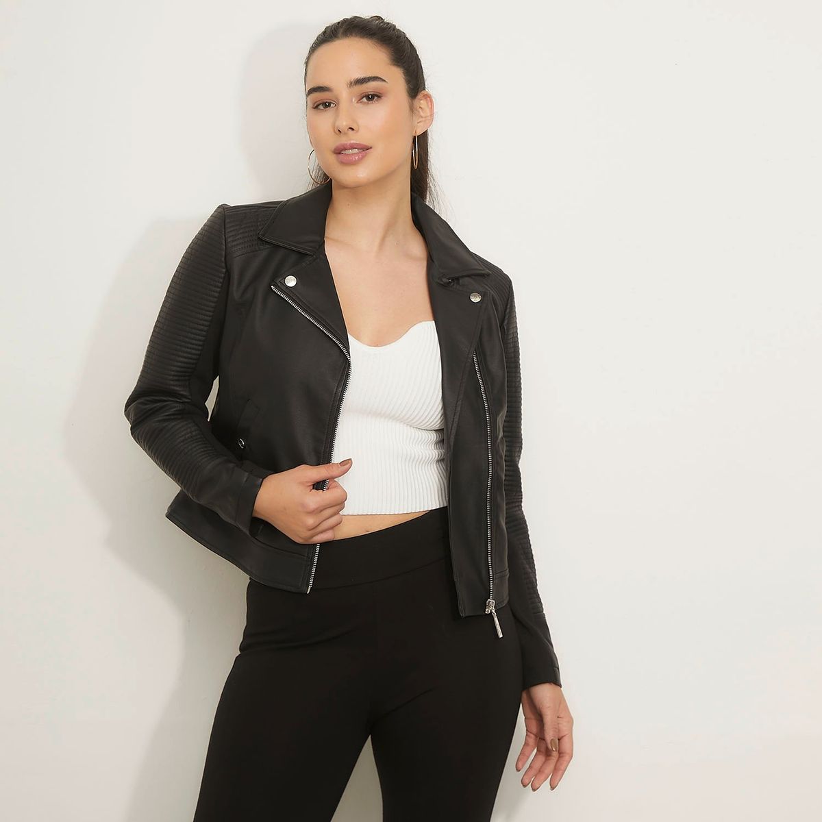 MOSSIMO - Chaqueta Biker Mujer Mossimo