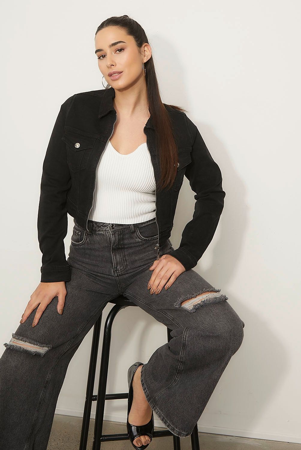 MOSSIMO - Chaqueta Denim Mujer Mossimo