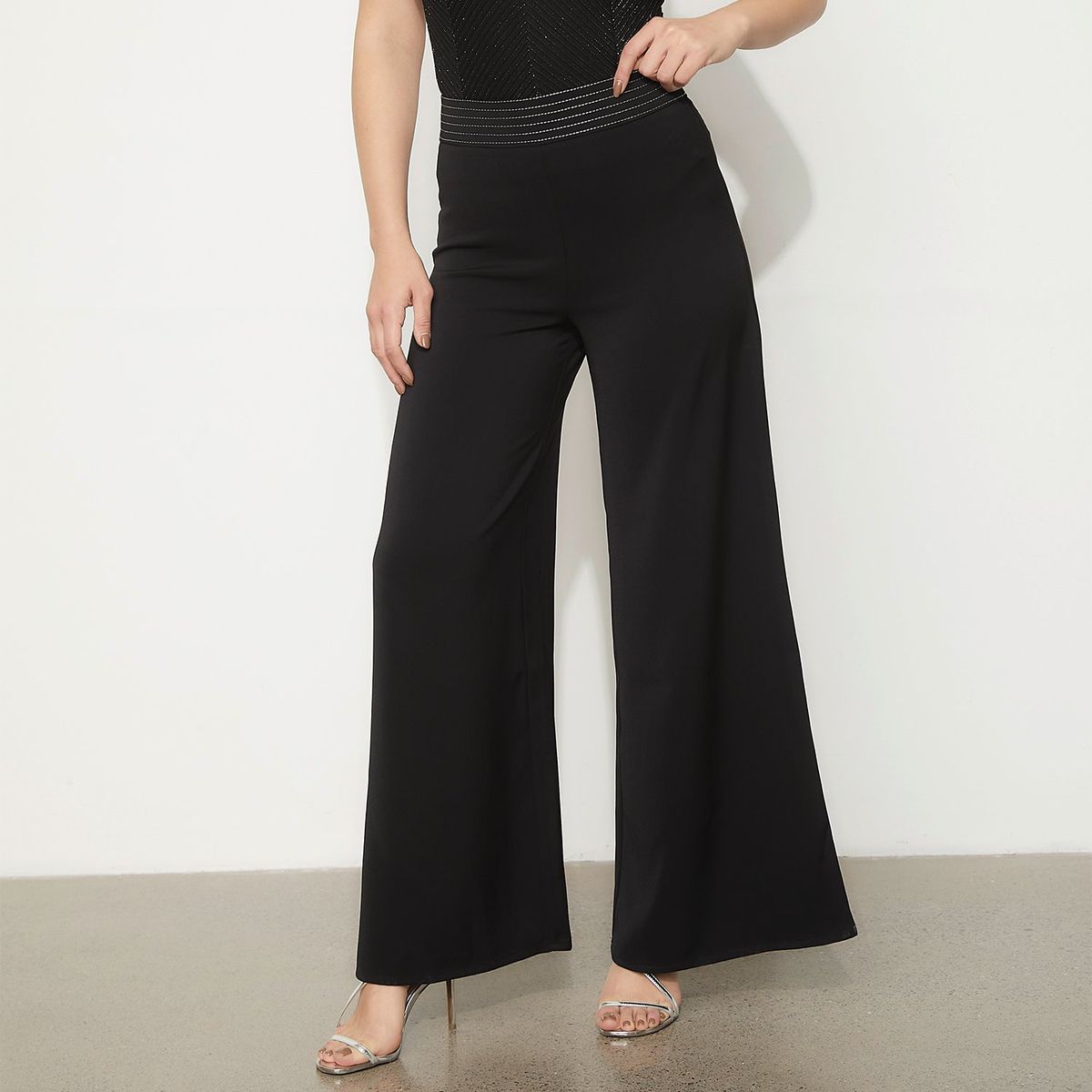 MOSSIMO - Pantalón Palazzo Tiro Alto Mujer Mossimo