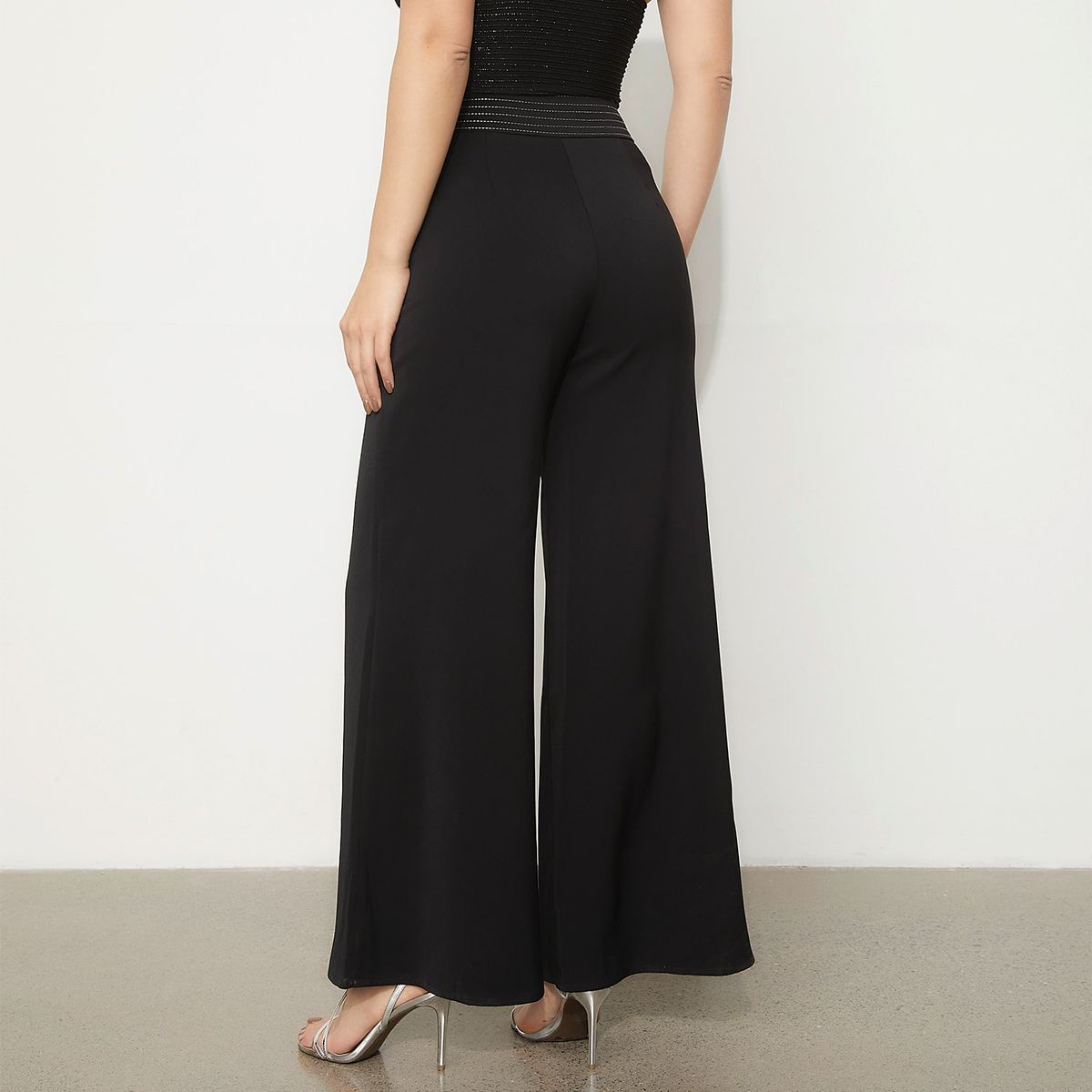 MOSSIMO - Pantalón Palazzo Tiro Alto Mujer Mossimo