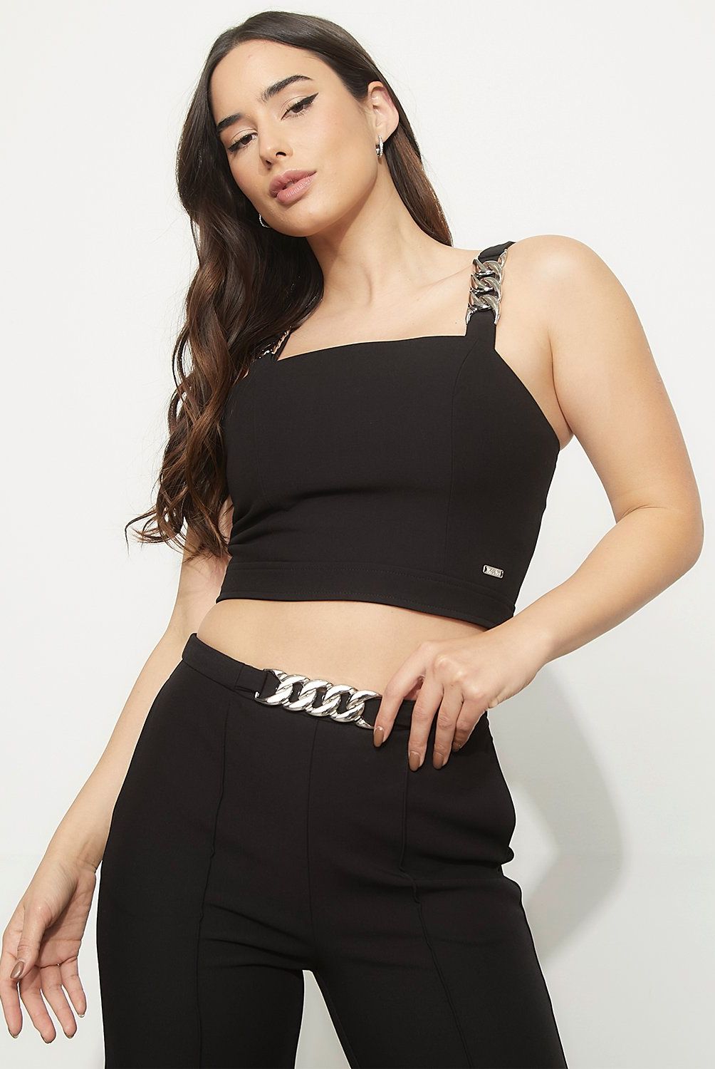 MOSSIMO - Crop Top Sin Mangas Mujer Mossimo
