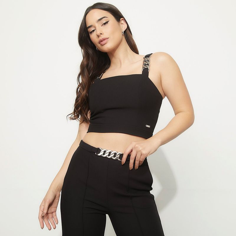 MOSSIMO - Crop Top Sin Mangas Mujer Mossimo