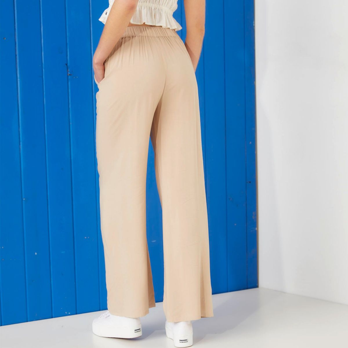 DOO AUSTRALIA - Pantalón Palazzo Tiro Alto Mujer Doo Australia