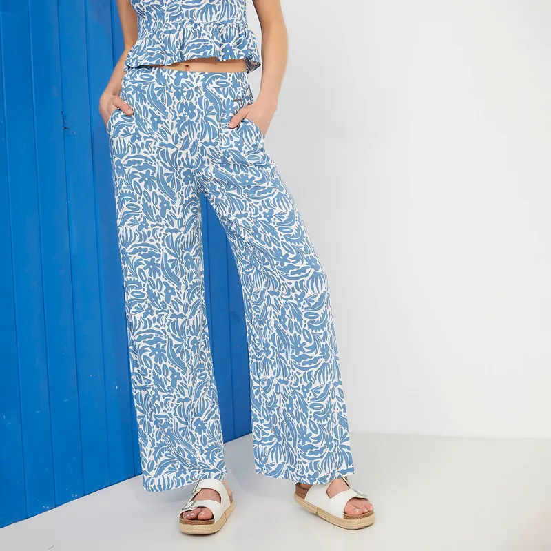 DOO AUSTRALIA - Pantalón Palazzo Tiro Alto Mujer Doo Australia