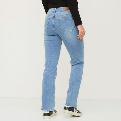 Imagen 2 del producto Jeans Straight Tiro Medio Mujer