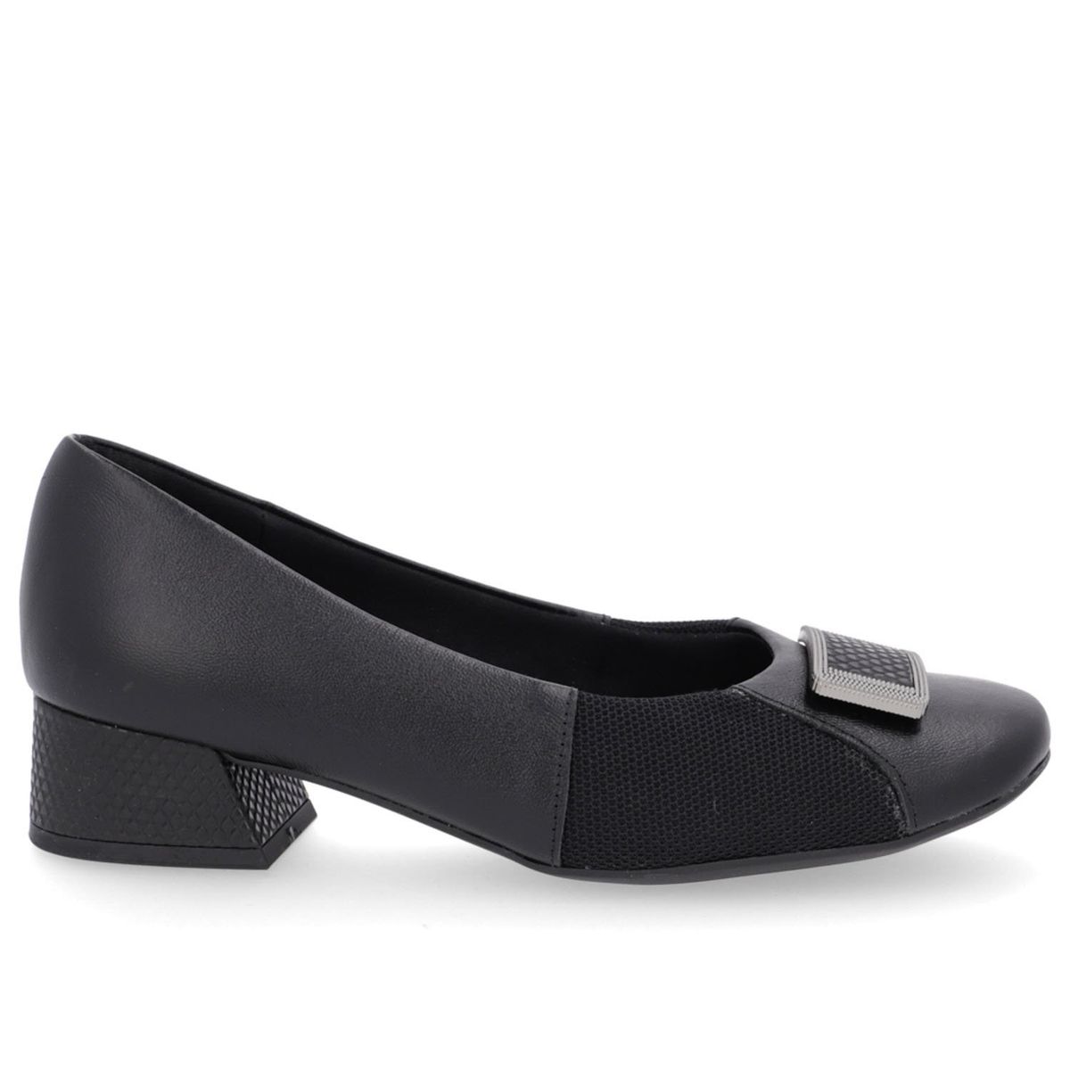USAFLEX - Zapato Formal Mujer Cuero Negro Usaflex