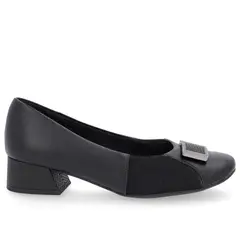 USAFLEX - Zapato Formal Mujer Cuero Negro